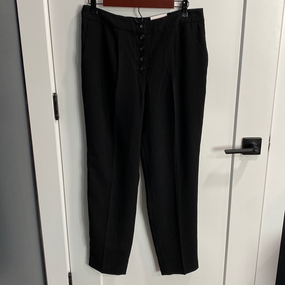 Express NWT Black High Rise Ankle Pants - Picture 1 of 13